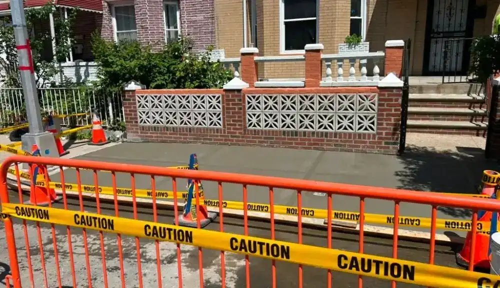 sidewalk repair completed at 2712 holland avenue bronx