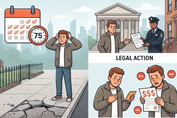 What happens if I ignore a sidewalk violation notice