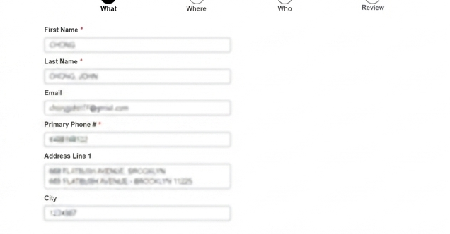Sidewalk Violation Appeal Application Form Step 3